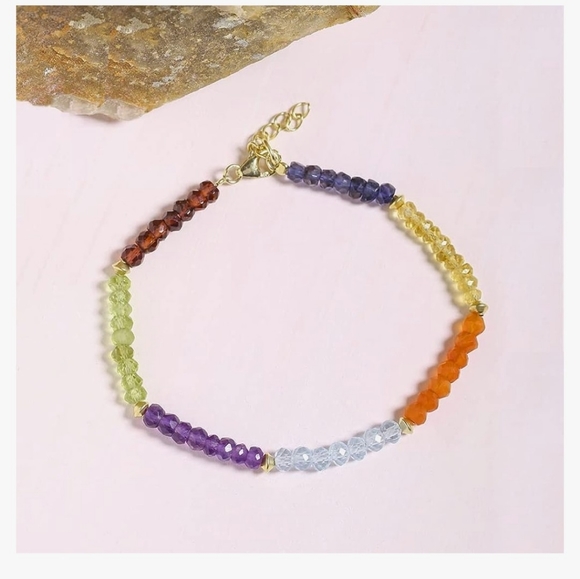 Sterling silver beaded bracelet - Picture 1 of 3